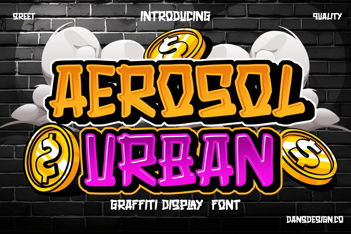 Aerosol Urban Font preview