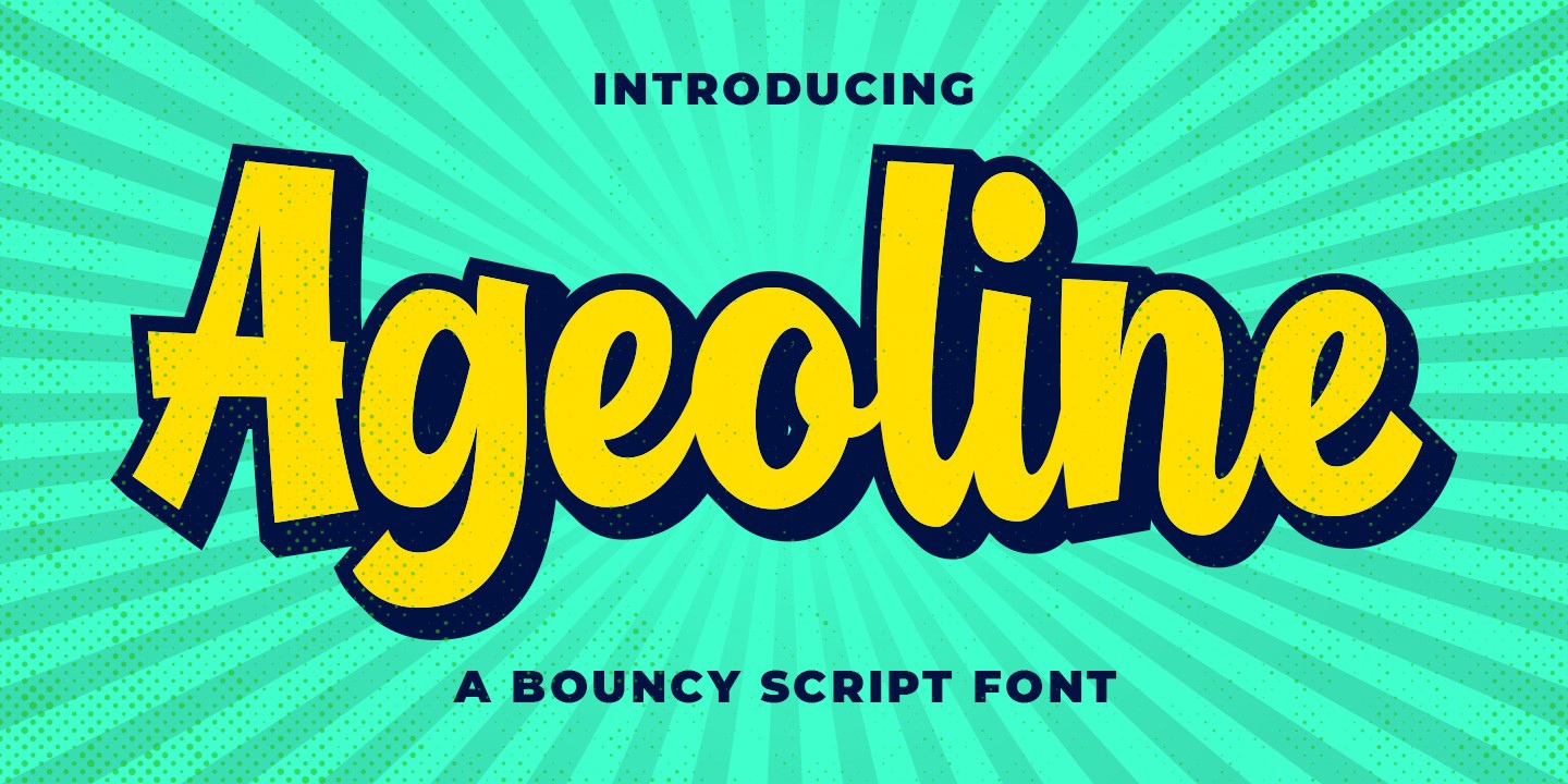 Ageoline Regular Font preview