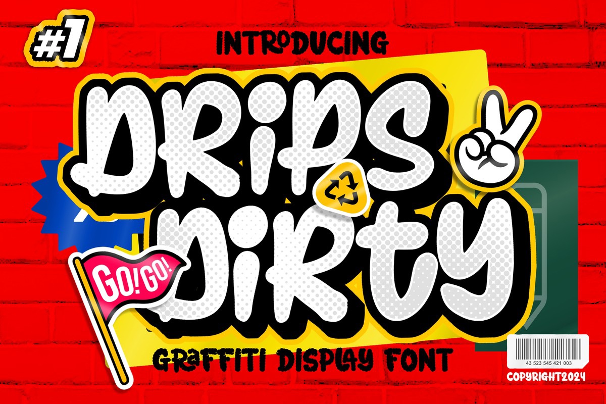 Drips Dirty Font preview