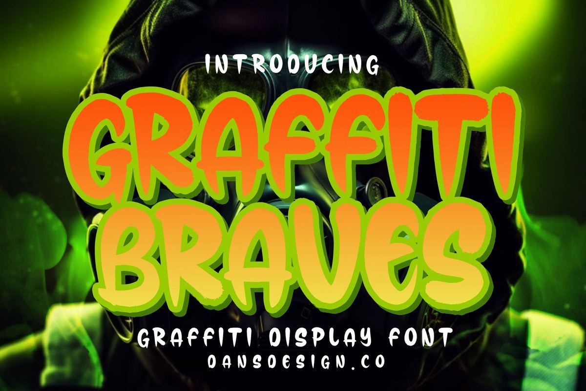 Graffiti Braves Regular Font preview