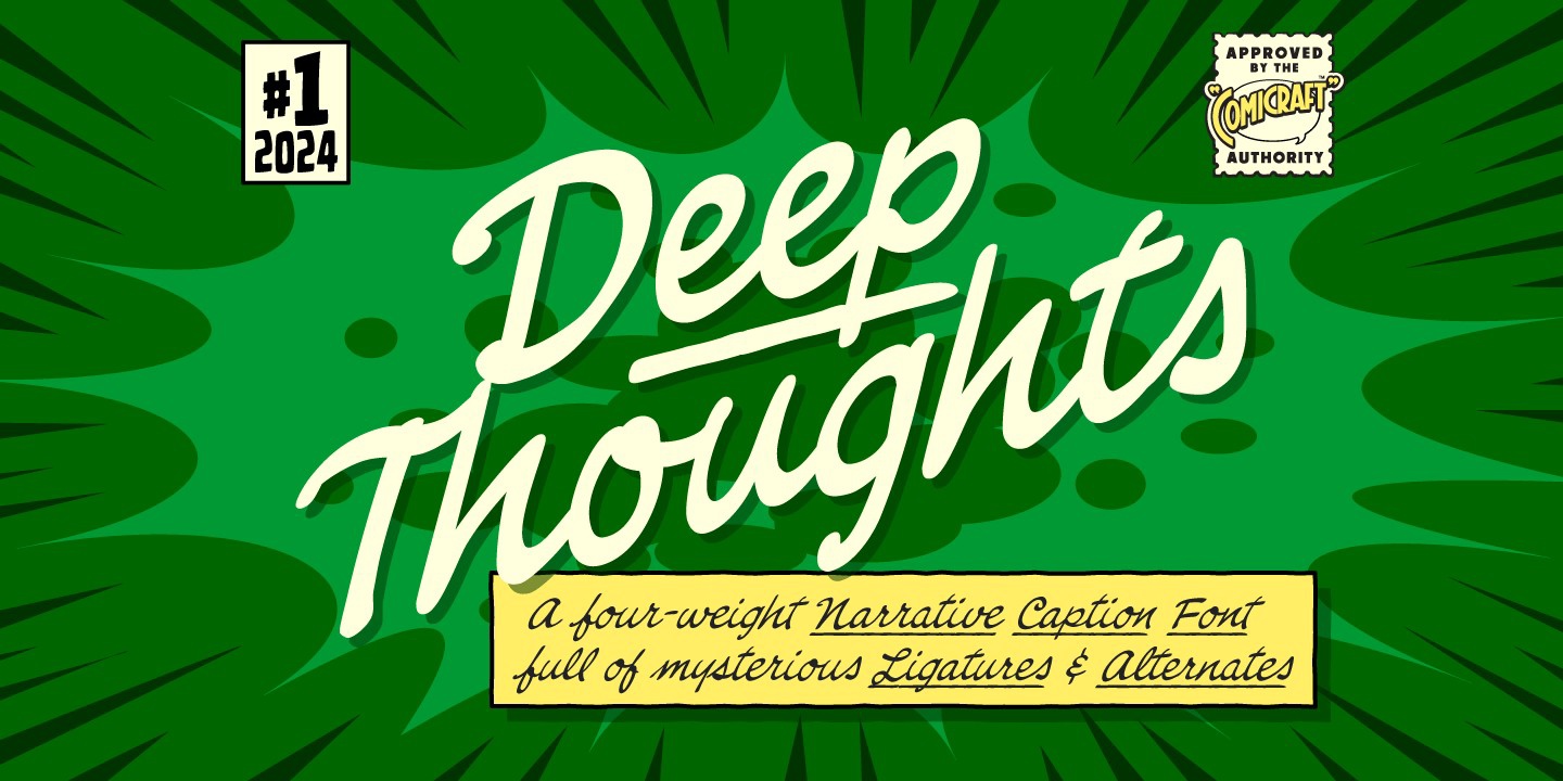 CC Deep Thoughts Font preview