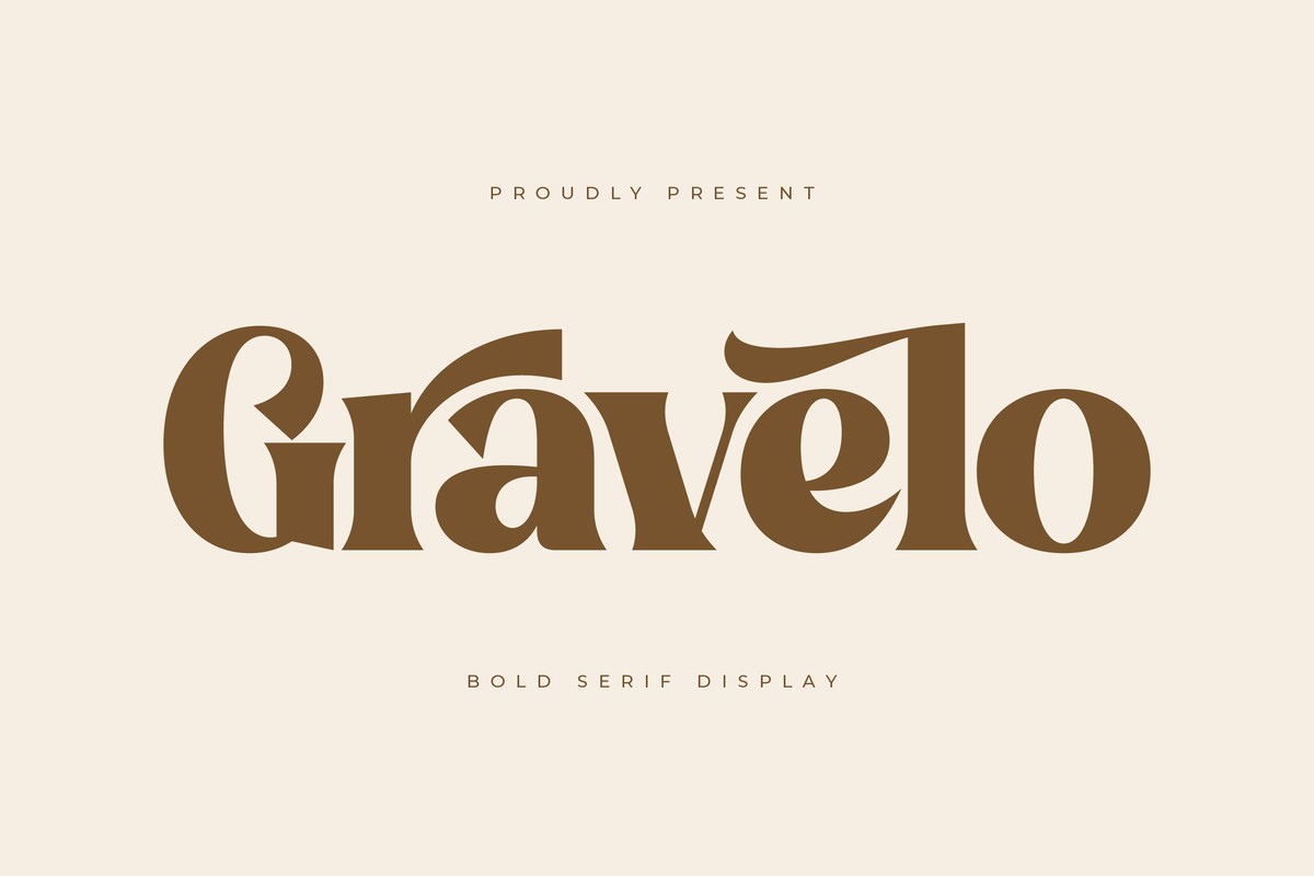 Gravelo Font preview