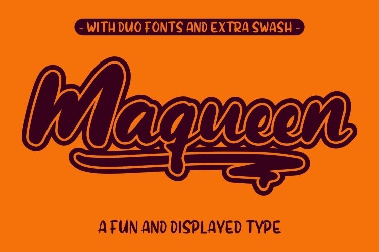 Maqueen Duo Font preview