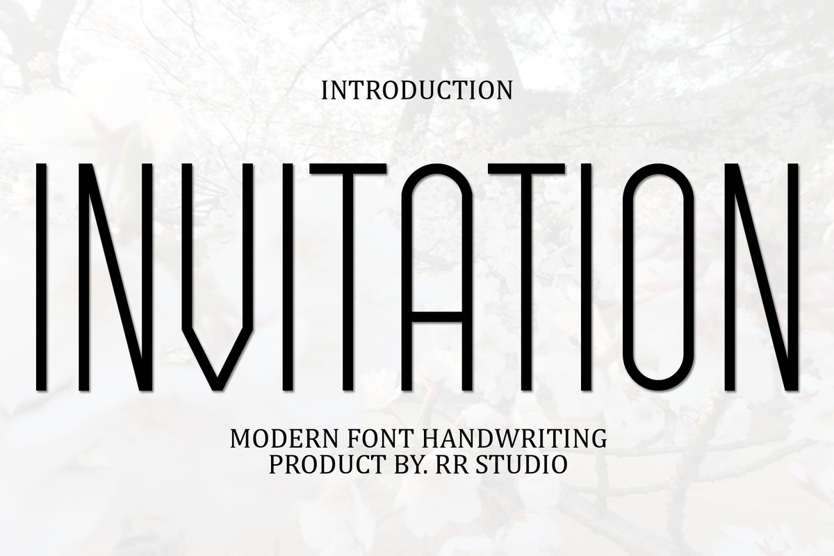 Invitation Font preview