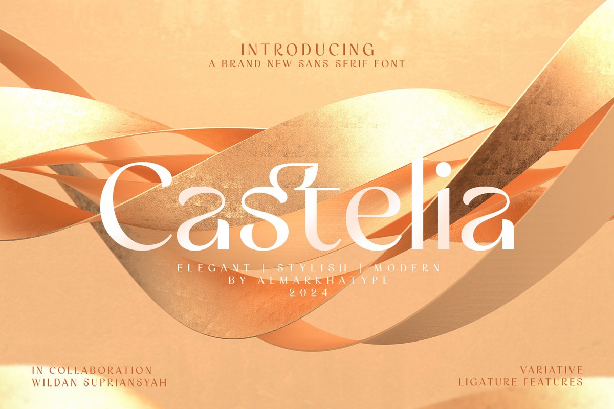 Castelia Regular Font preview