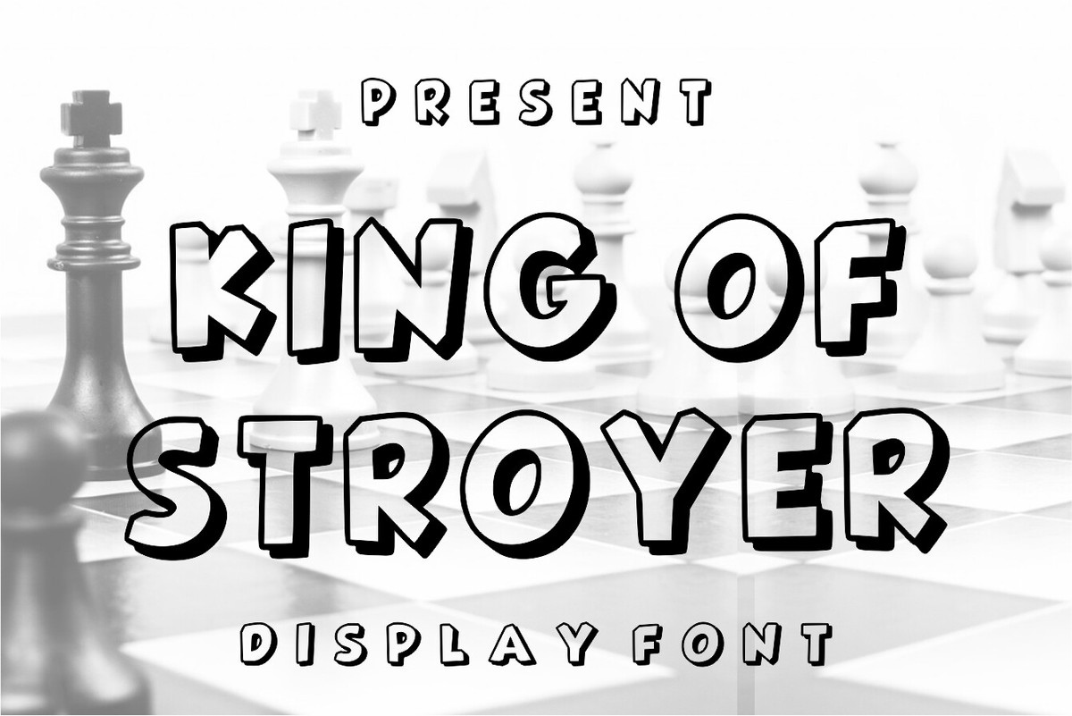 King of Stroyer Font preview