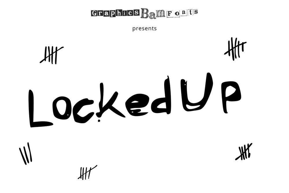 Locked Up Font preview