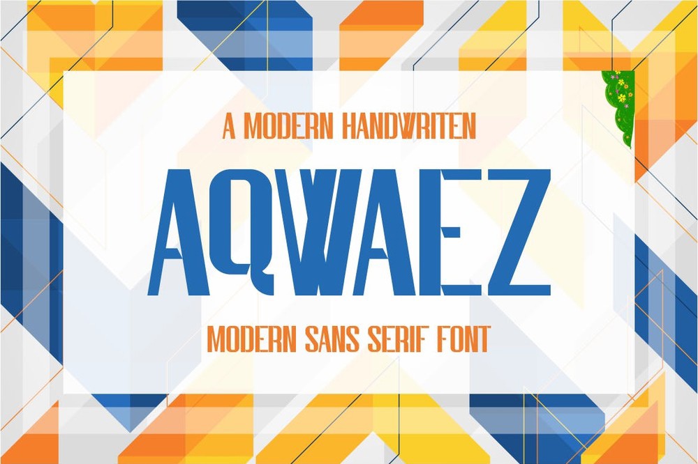 Aqwaez Font preview