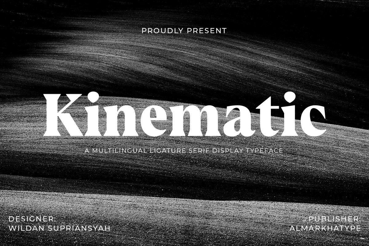 Kinematic Font preview