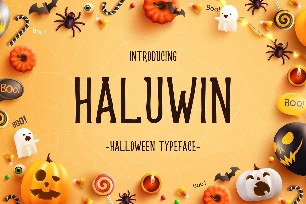 Haluwin Font preview