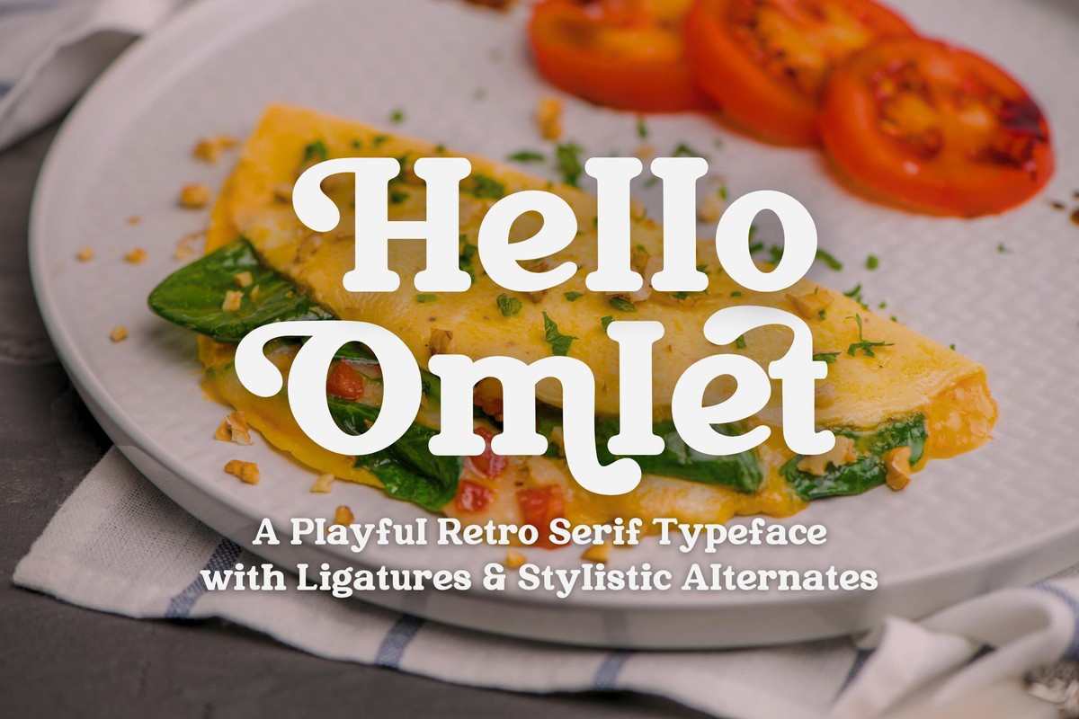 Hello Omle Font preview