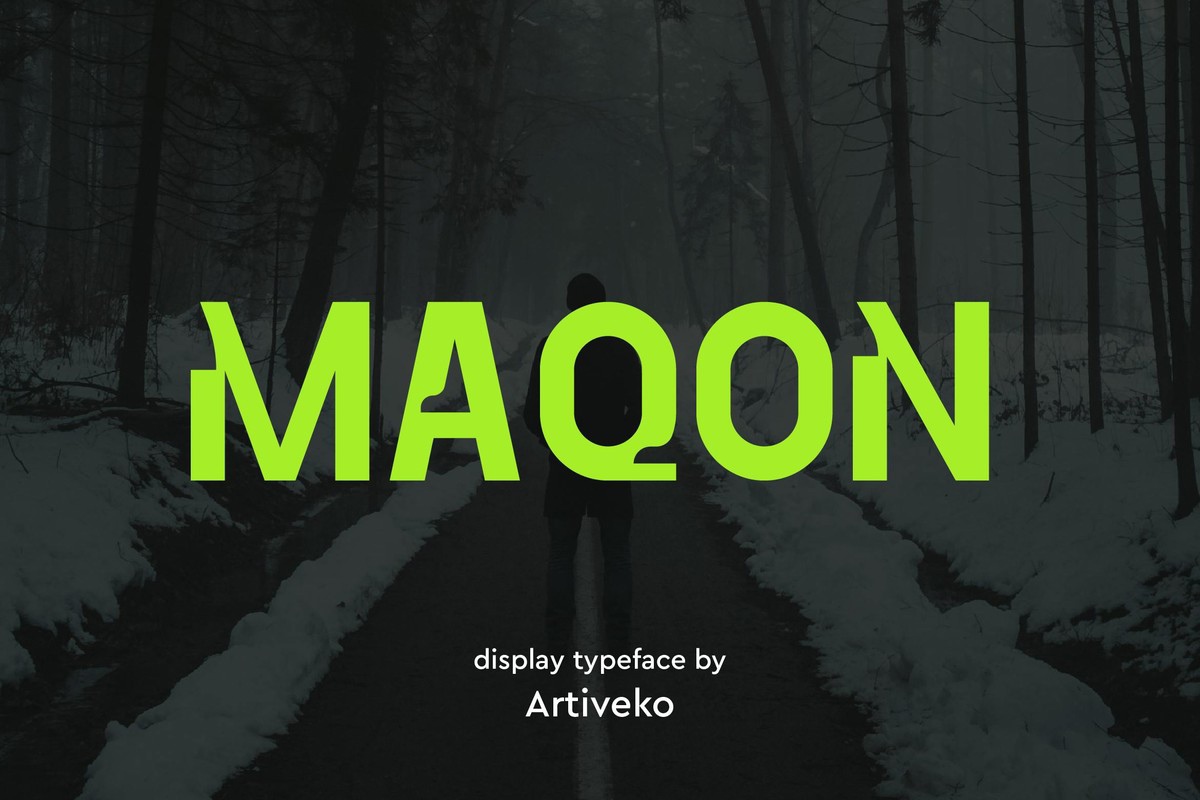 Maqon Font preview