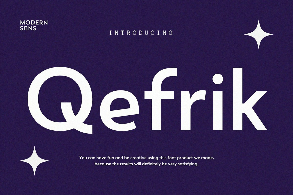 Qhefrik Regular Font preview