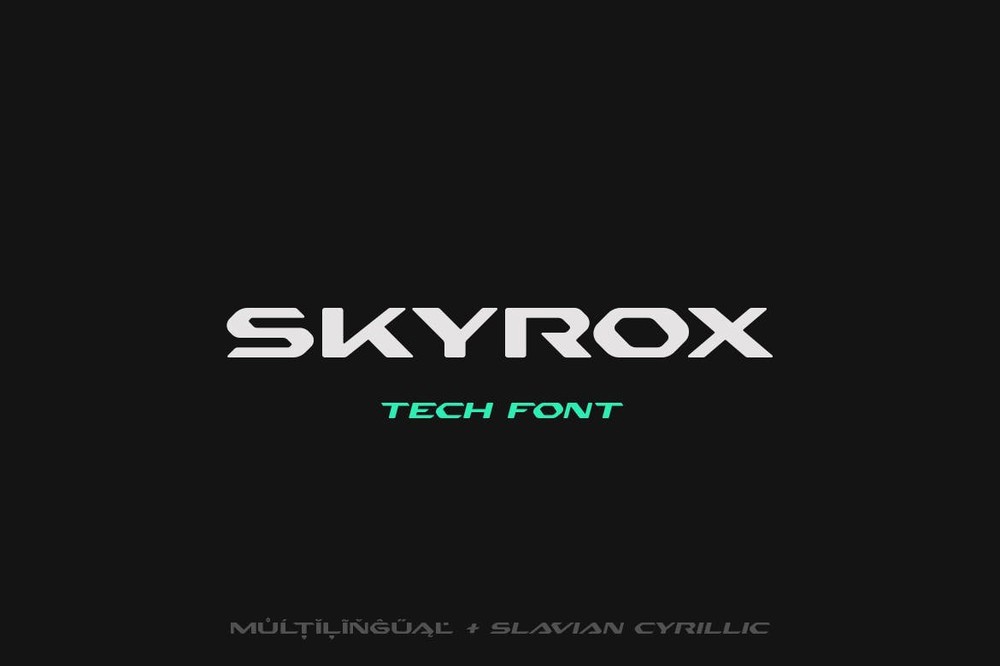 Skyrox One Font preview