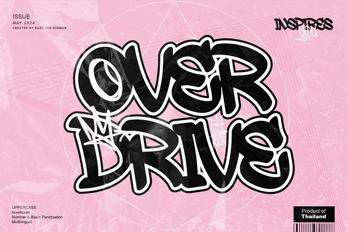 Overdrive Font preview