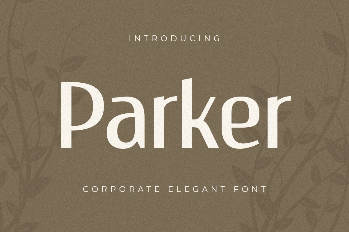 Parker Font preview