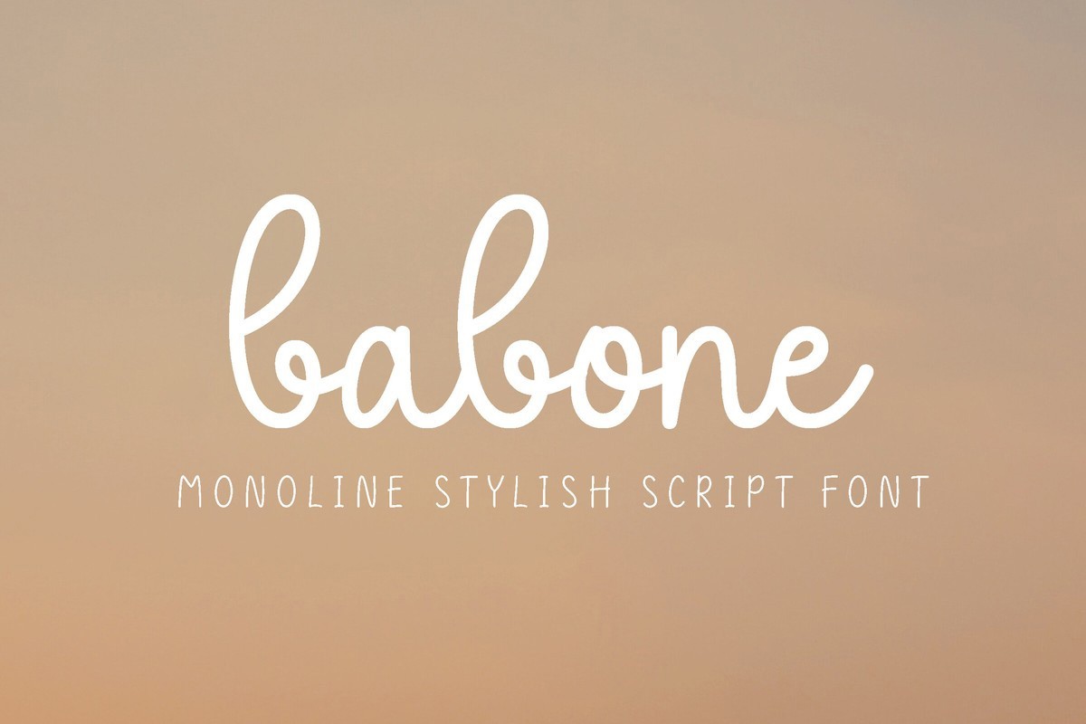 Babone Font preview