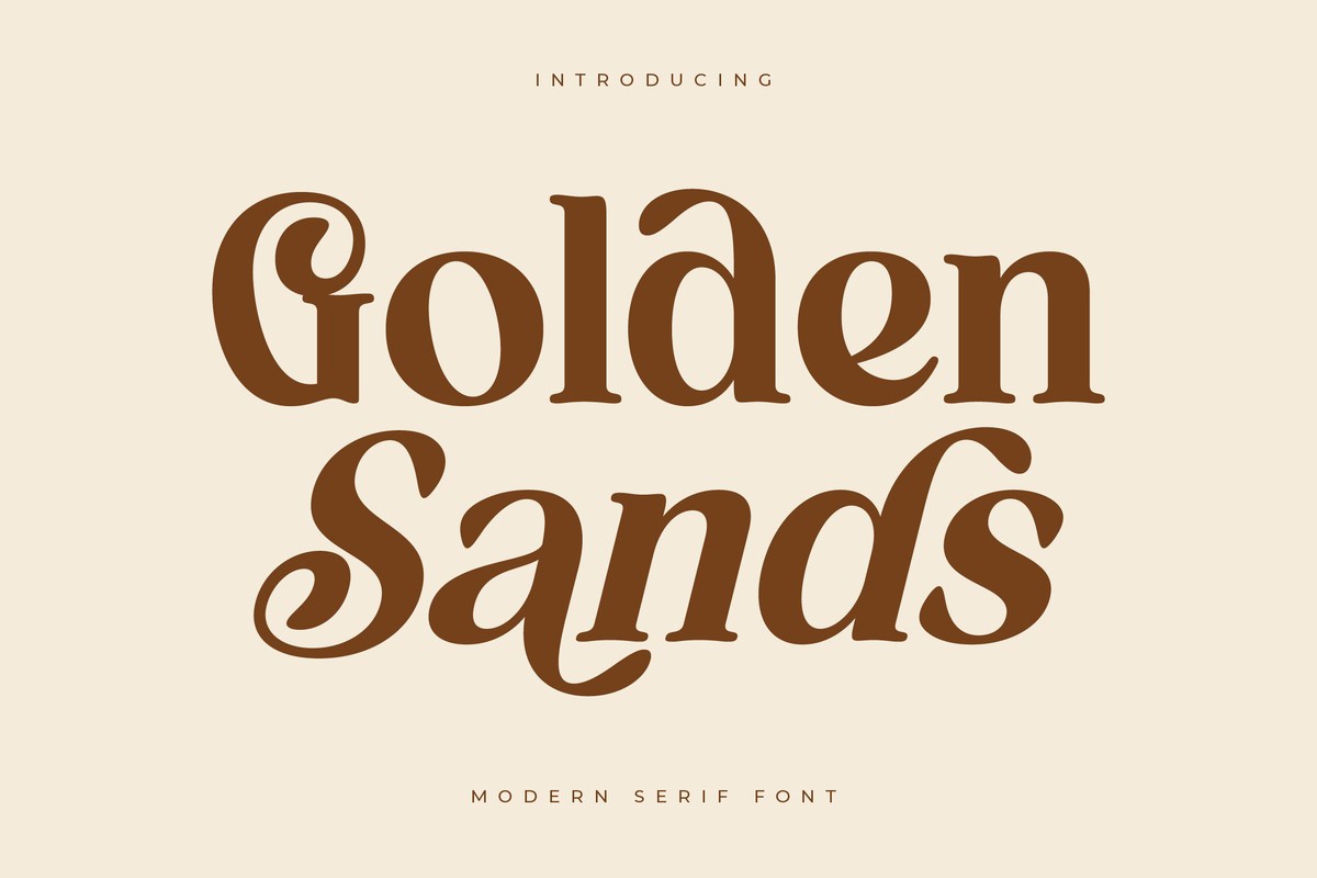 Golden Sands Font preview