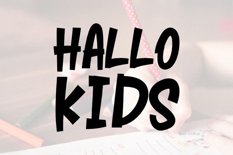 Hallo Kids Font preview