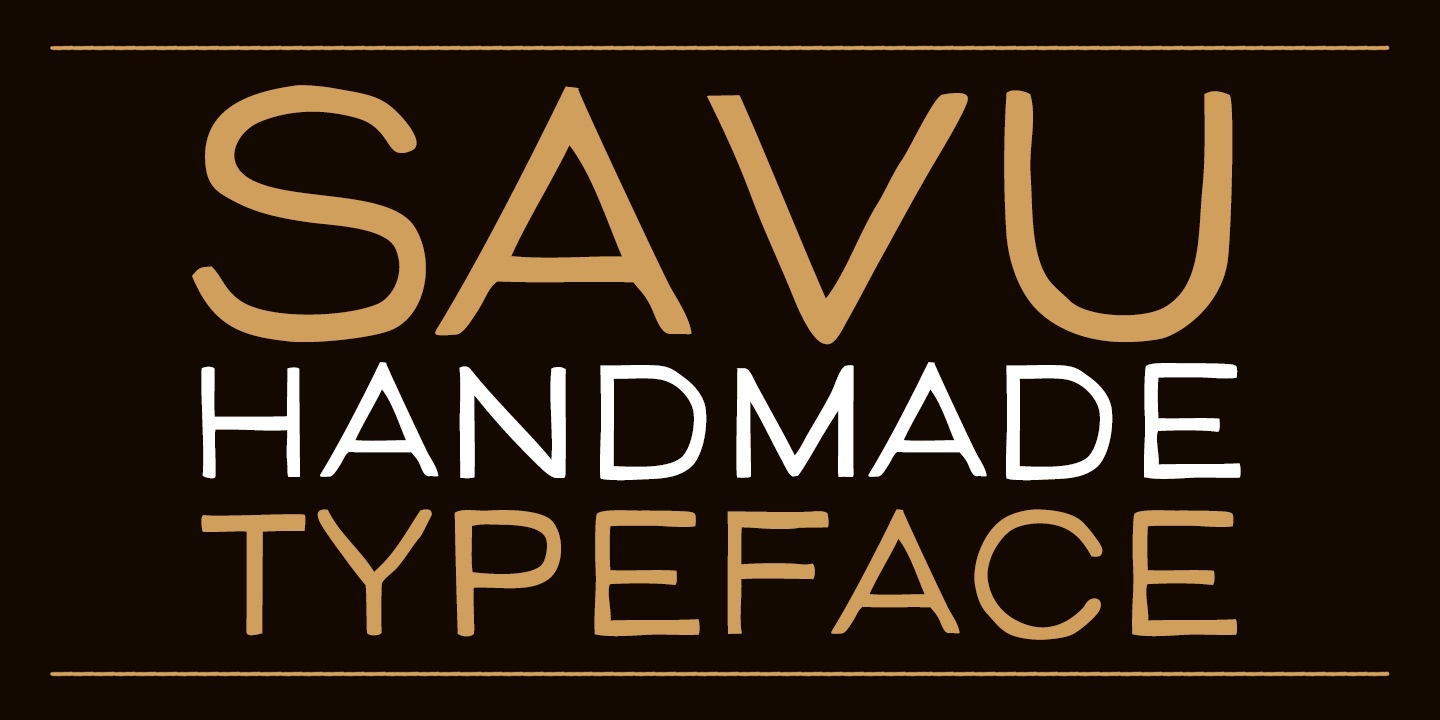 Savu Regular Font preview