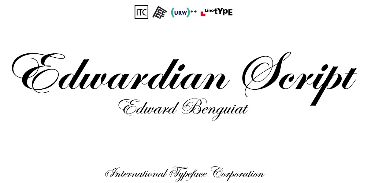 Edwardian Script Bold Font preview