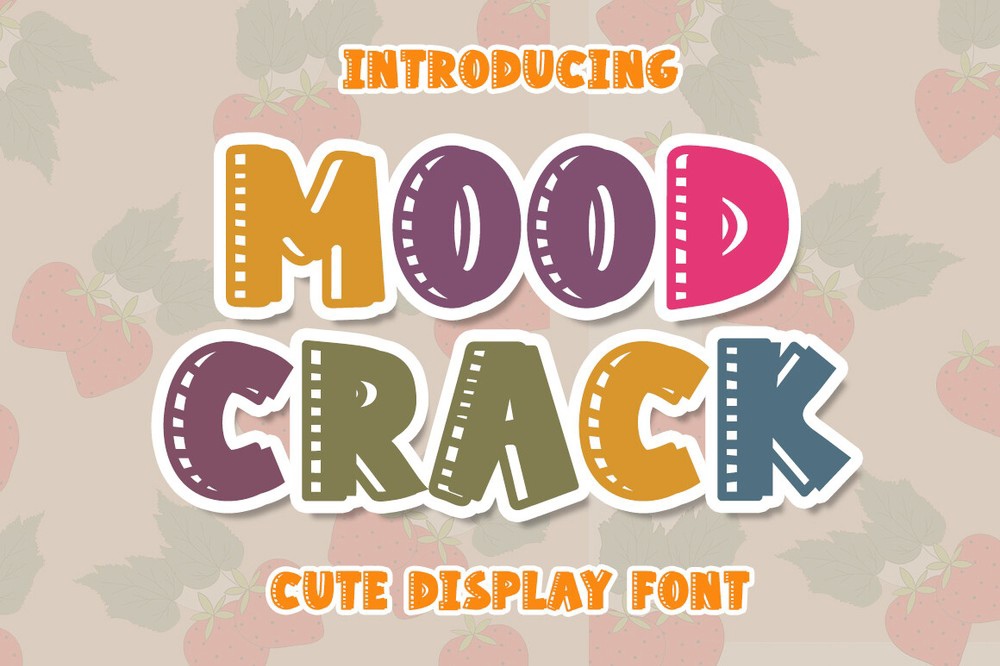 Mood Crack Font preview