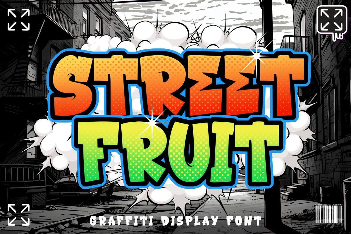 Street Fruit Font preview