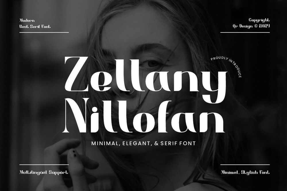 Zellany Nillofan Font preview