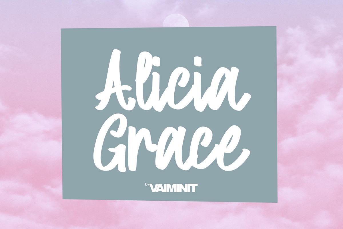 Alicia Grace Font preview