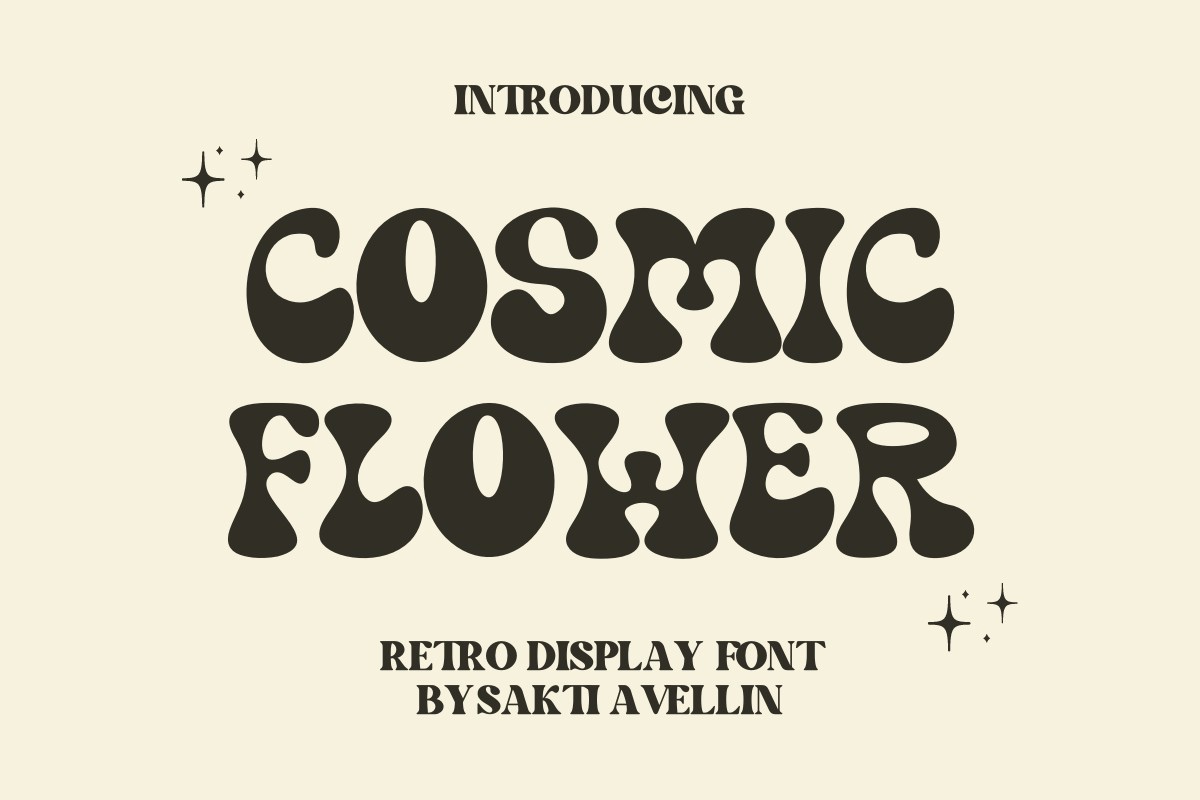 Cosmic Flower Font preview