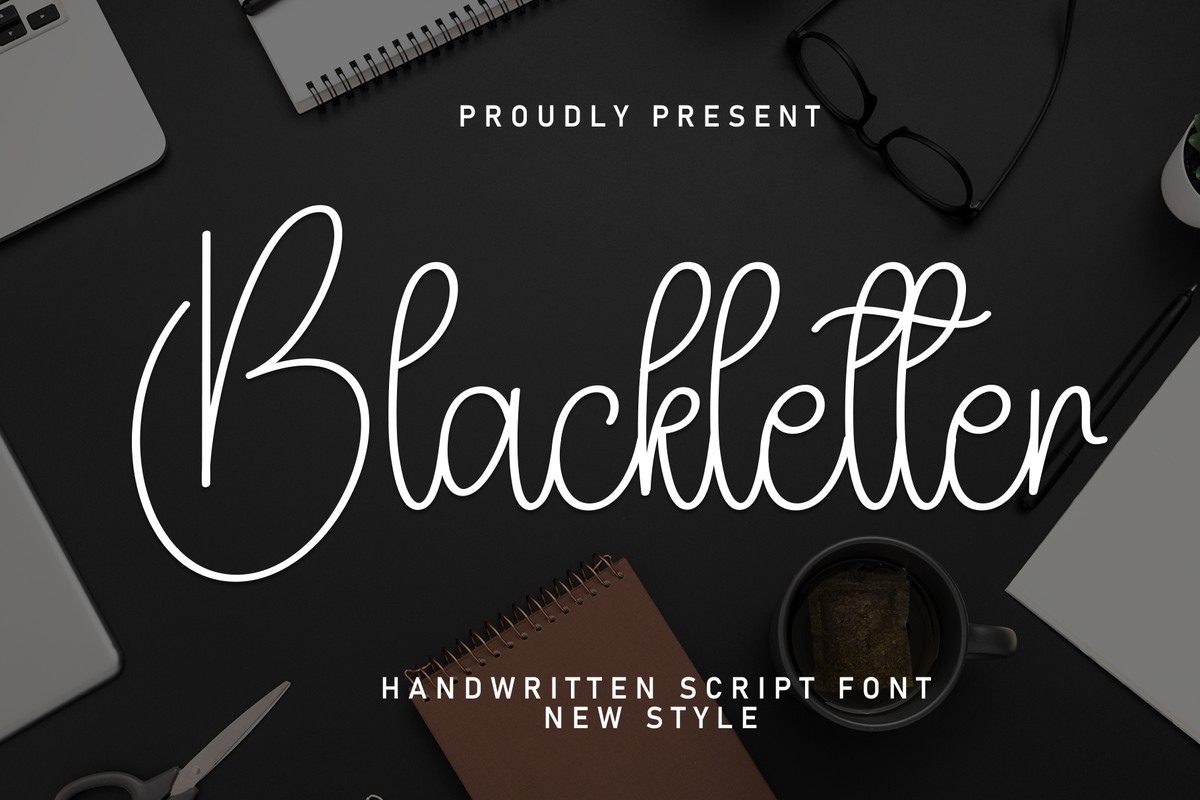 Blackletter Font preview