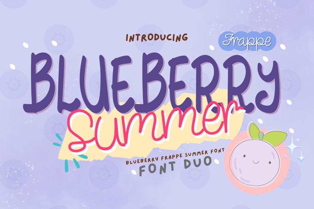 Blueberry Frappe Summe Font preview