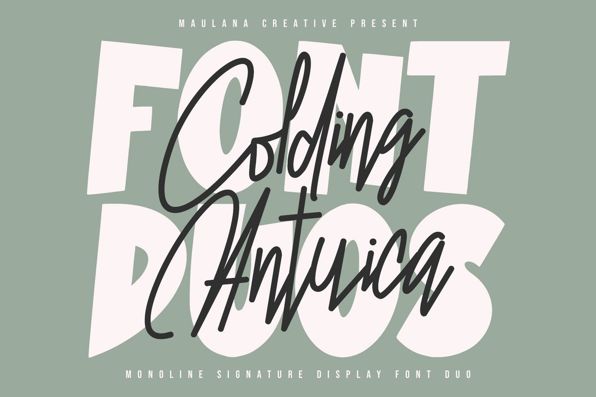 Colding Antuica Font preview