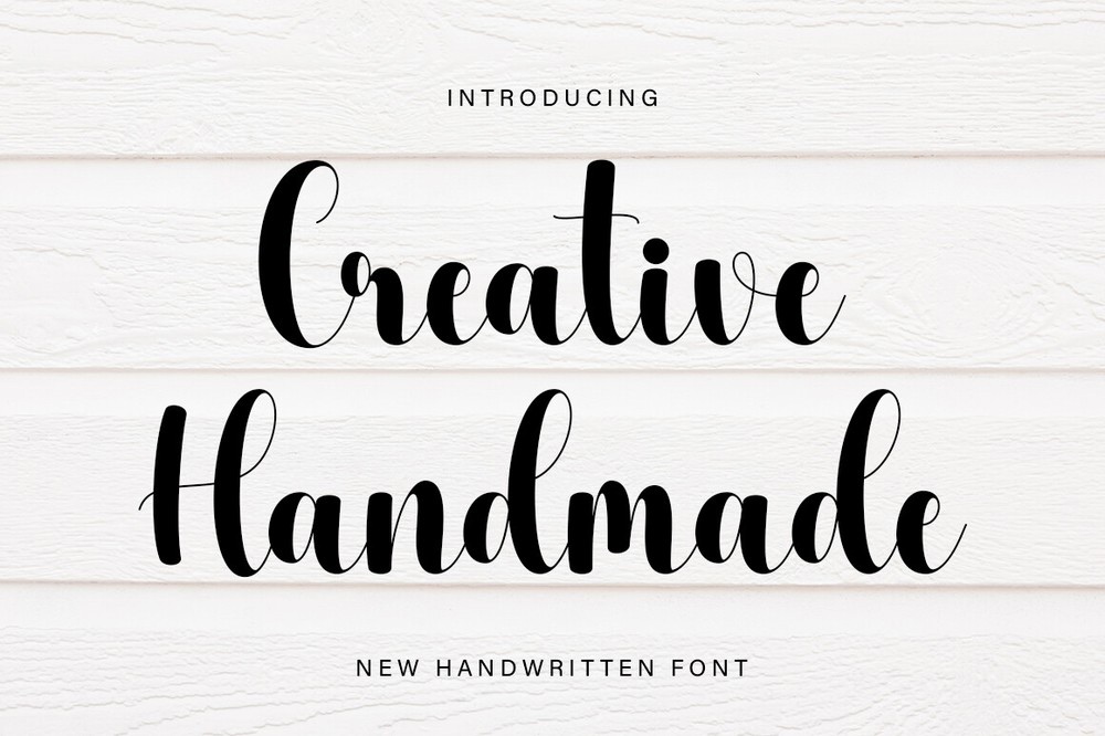 Creative Handmade Font preview