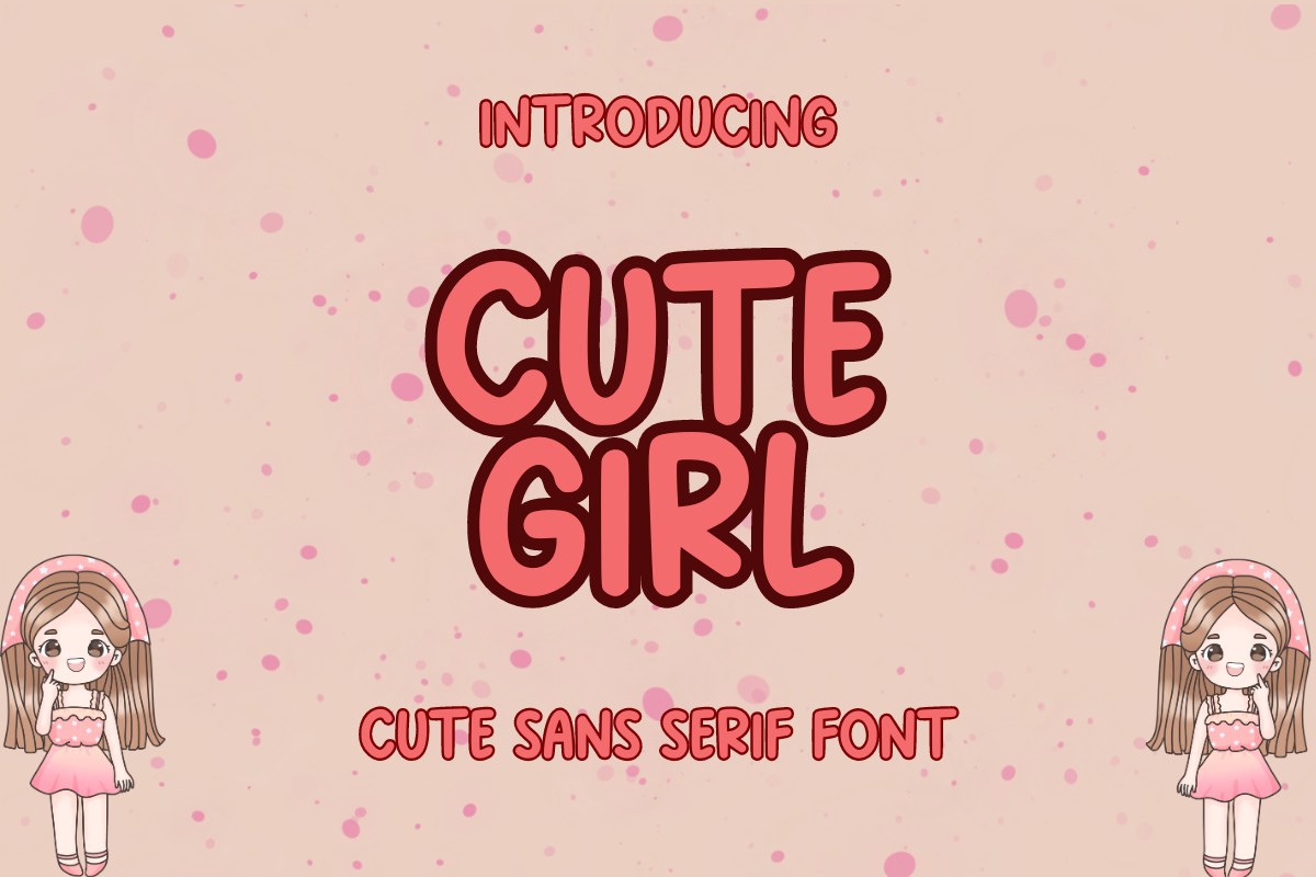 CuteGirl Font preview