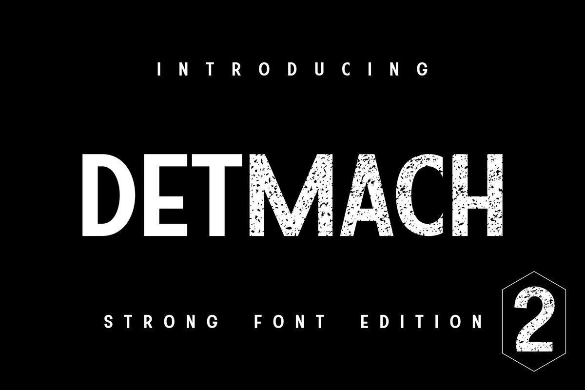 Detmach Font preview