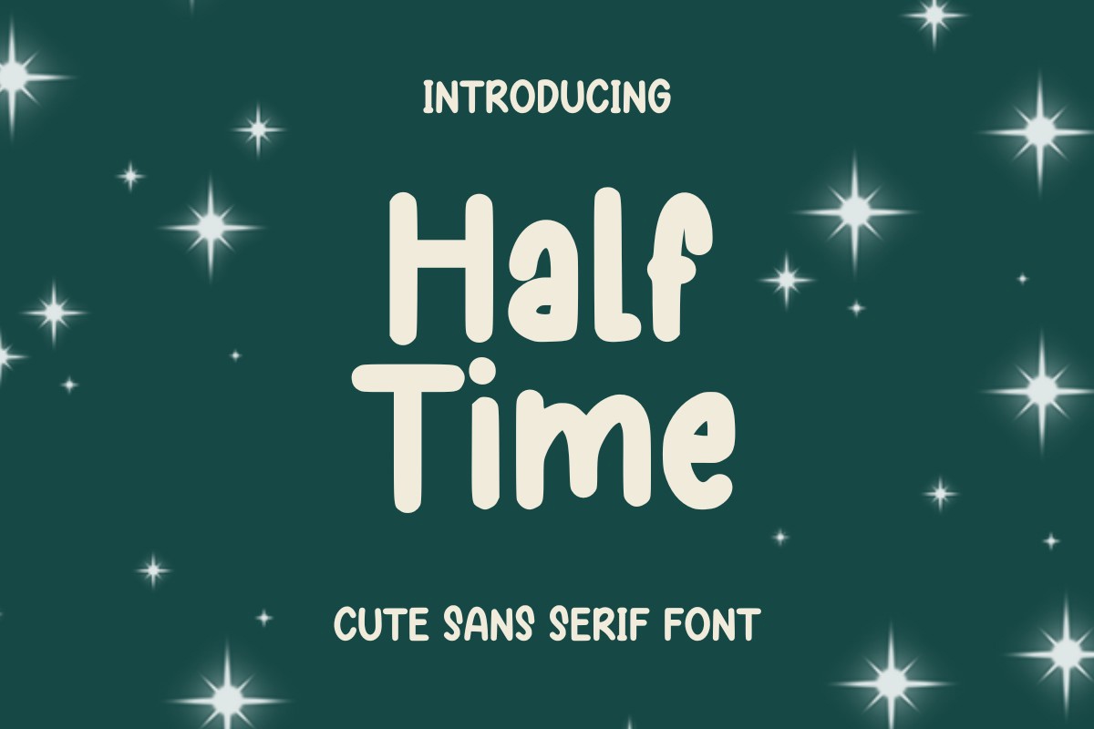 HalfTime Regular Font preview