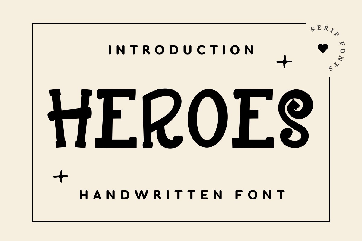 Heroes Font preview