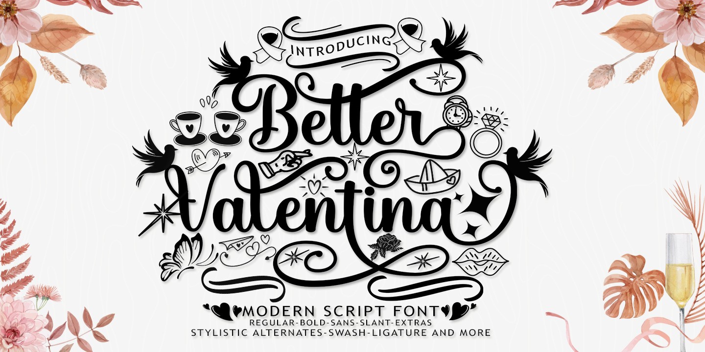 Better Valentina Font preview