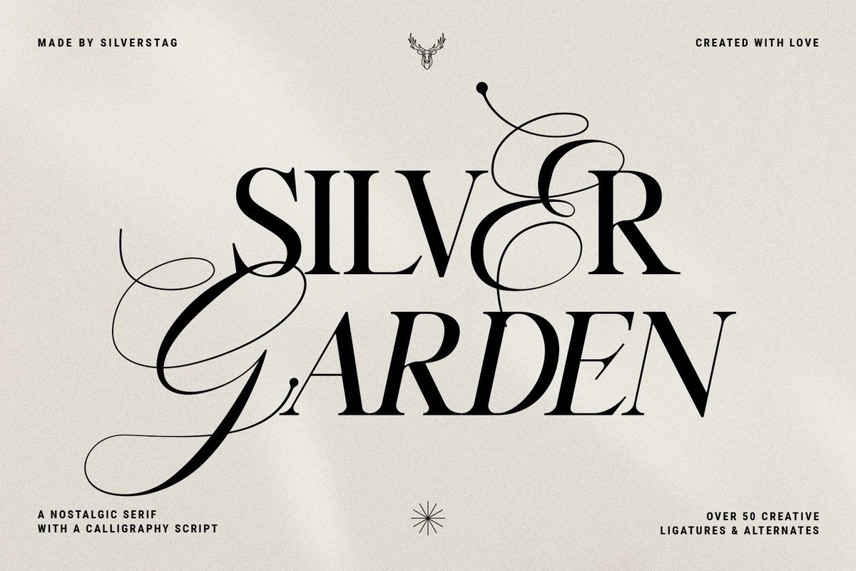 Silver Garden Font preview