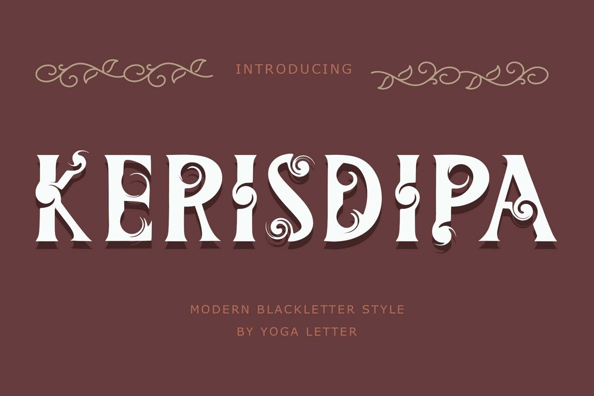 Kerisdipa Font preview