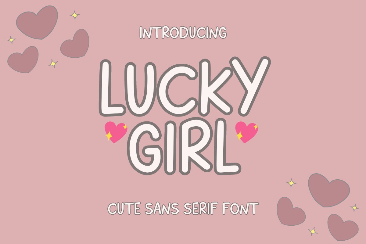 LuckyGirl Font preview