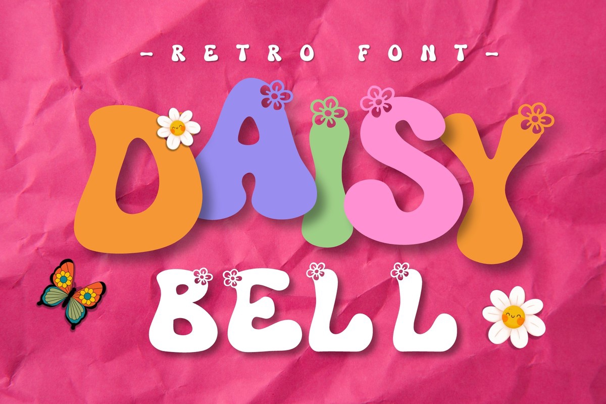 Retro Daisy Bell Font preview