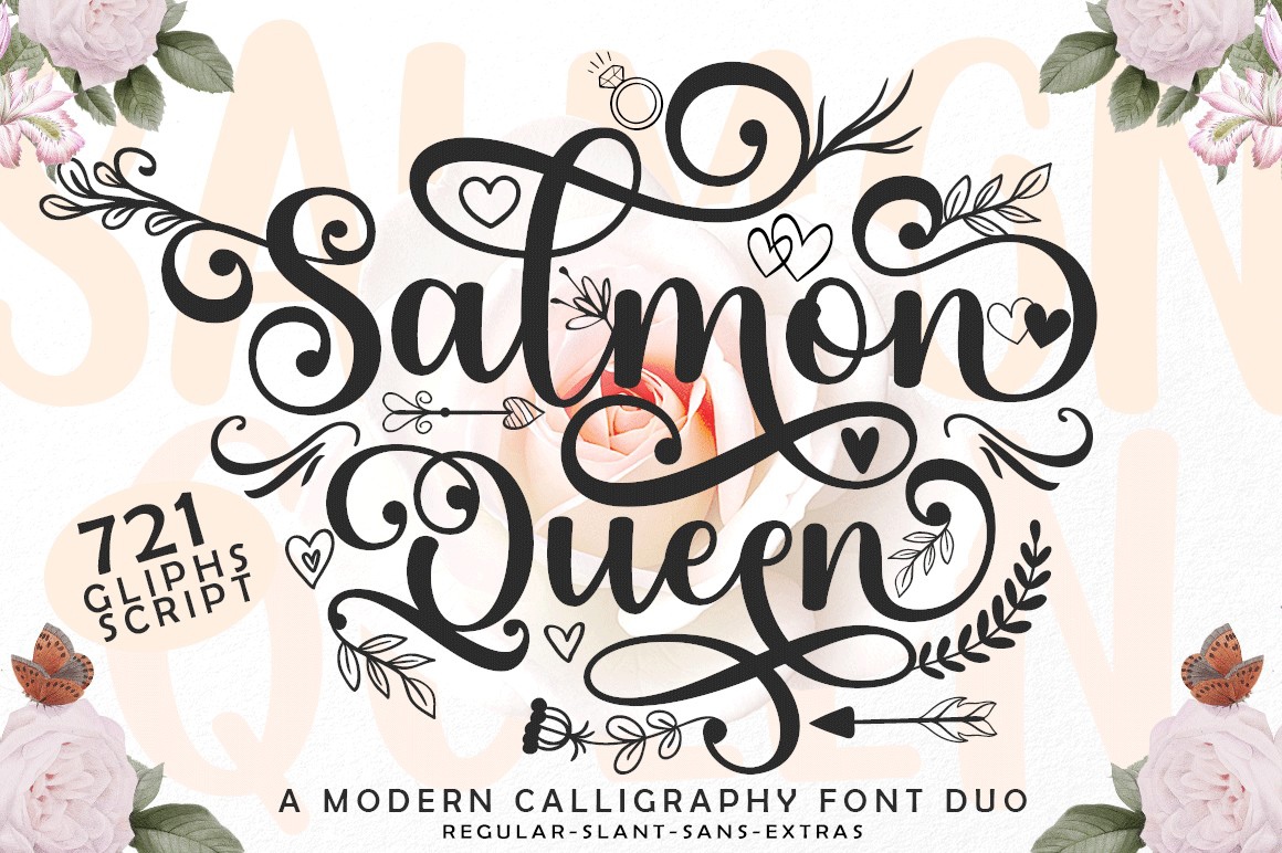 Salmon Queen Font preview