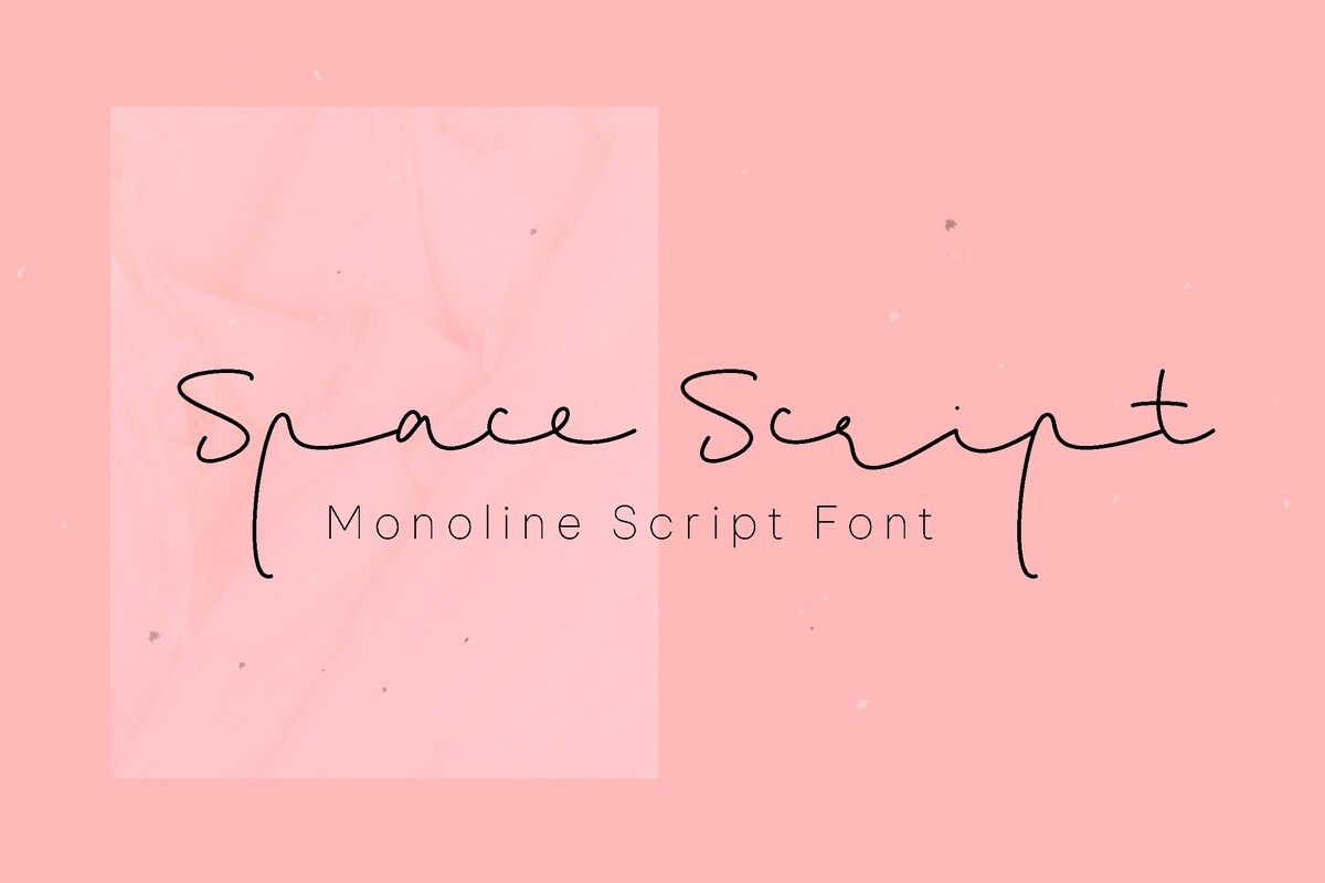 Space Script Font preview