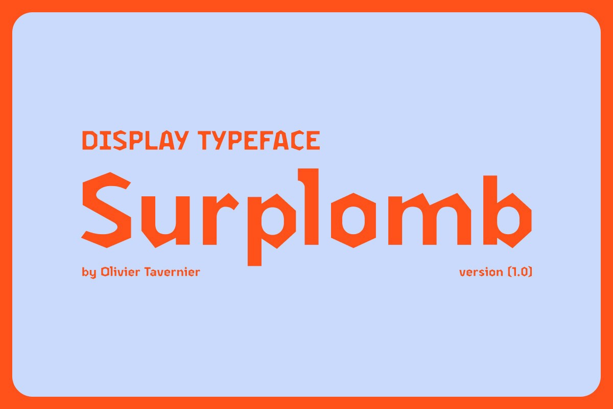 Surplomb Regular Font preview