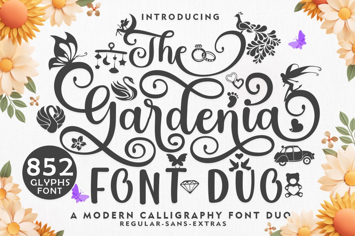 The Gardenia Duo Font preview