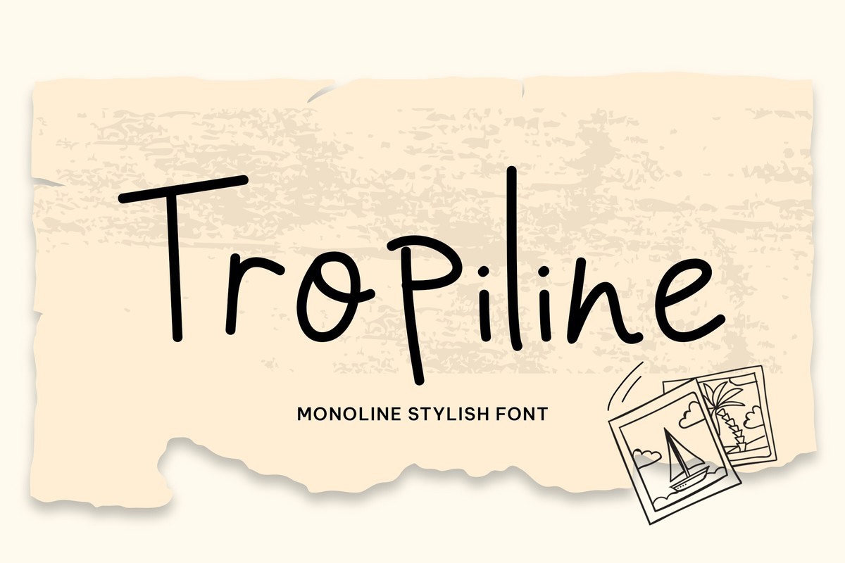 Tropiline Font preview