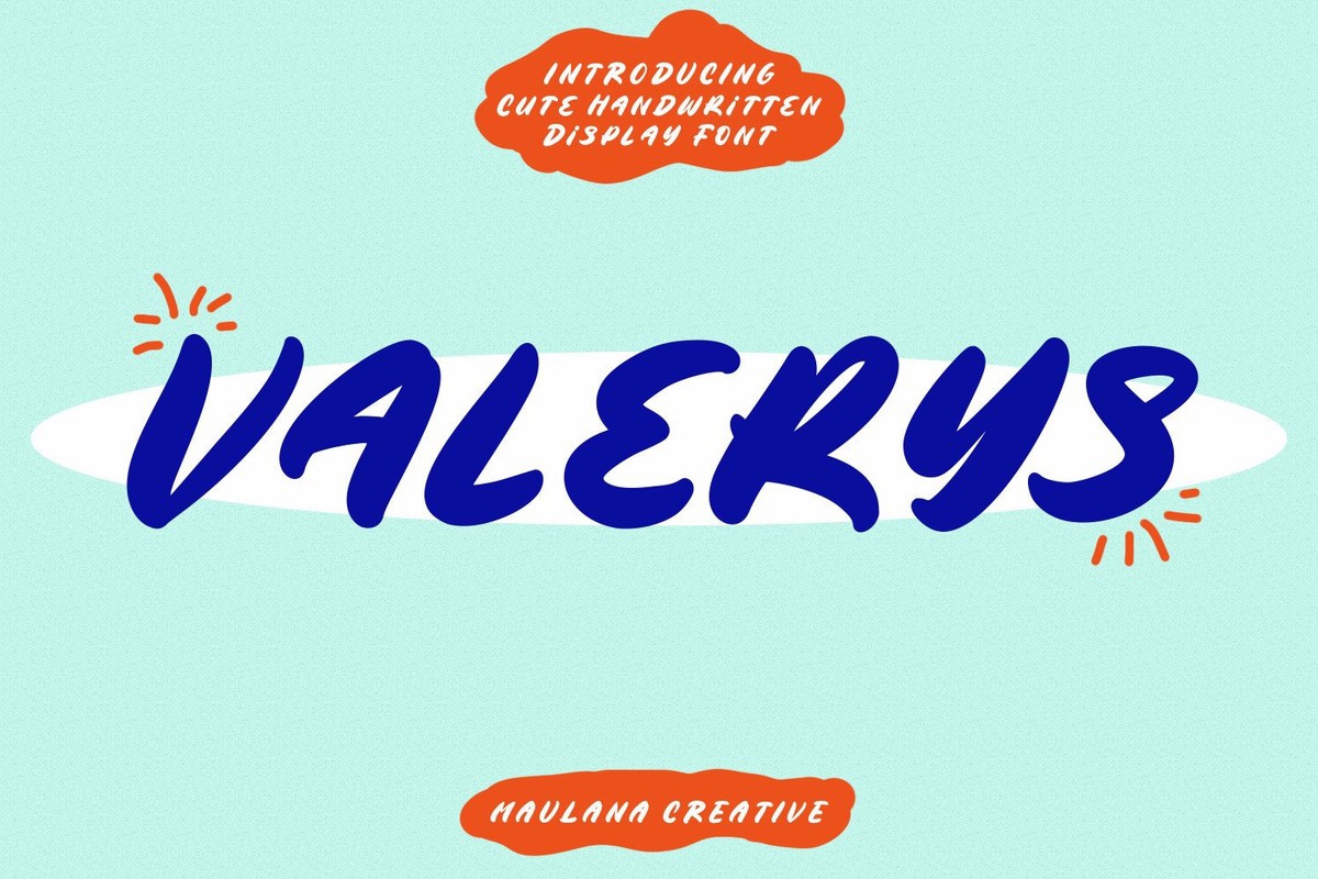 Valerys Font preview