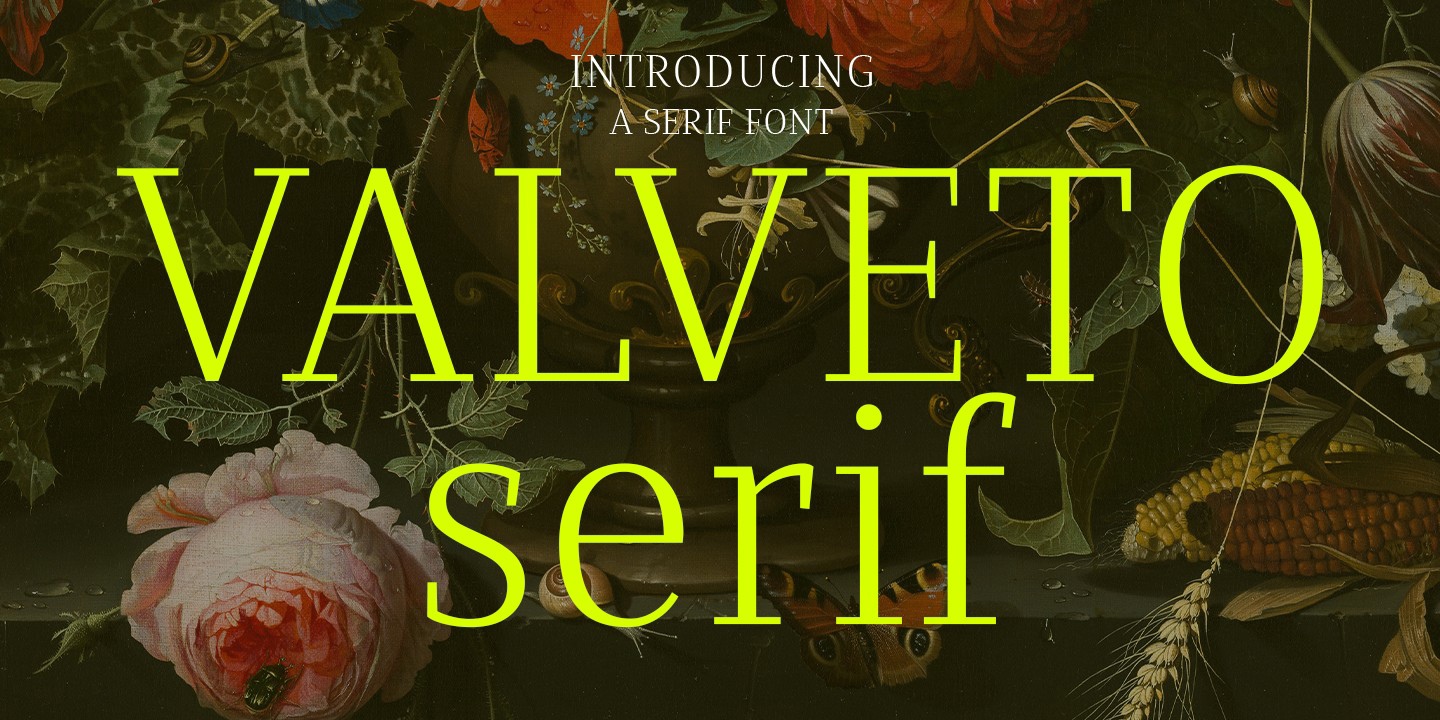 Valveto Font preview